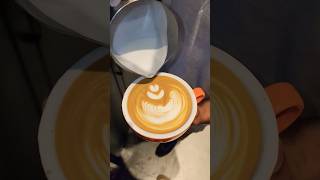 Beautiful latte art tulips ☕ #best_latte_art #art #coffee #shortvideo #shorts