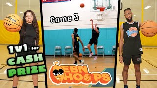 Taylor Elajas vs KylieGoBrazy: EXTREME 1v1 for CASH PRIZE! | Game 3 | EBN Hoops Basketball League