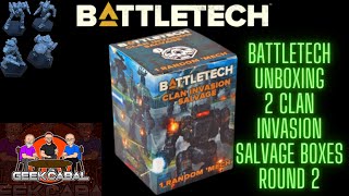 BattleTech Unboxing 2 Clan Invasion Salvage Boxes Round 2