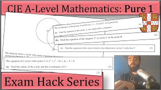 Exam Hack | CIE AS Maths | P1 | Equation of a Circle Question