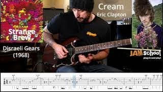 Cream Strange Brew Eric Clapton Guitar Solo with TAB