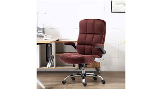 Adjustable Tilt Angle and Flip up Arms Executive Computer Desk Chair 2022