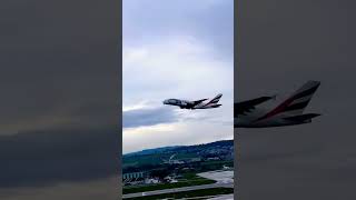 Emirates Airbus A380 Beautiful takeoff! #emirates #aviationlovers #youtubeshorts