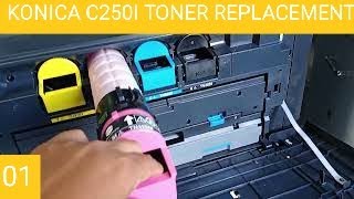 KONICA MINOLTA C250i TONER REPLACEMENT