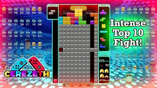 Tetris 99 - Intense Top 10 Fight!