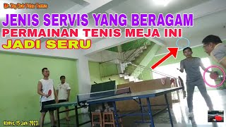 TENIS MEJA GANDA PUTRA 2023 - APLIKASI BERBAGAI JENIS SERVIS