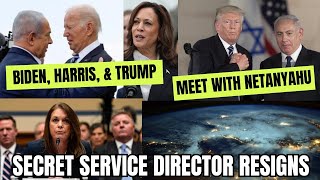 Biden, Harris, & Trump Meet With PM Netanyahu / Secret Service Director Resigns & MORE!