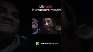 Lily spits in Sweaters mouth! #twitch #kick #streamer #girl #clips #shorts #gaming #livestream