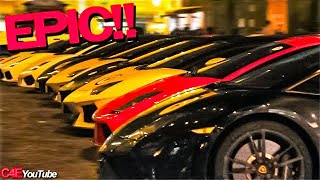 EPIC!! +350 Lamborghini line-up! INVASION