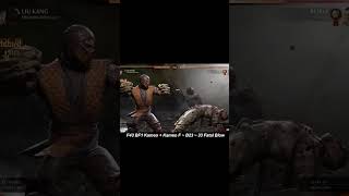 MK1: Liu Kang Midscreen 41% - 59% w/Tremor Kameo #gaming #mortalkombatgaming #liukang #tremor #mk1