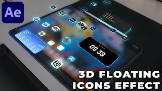 3D Floating Icons Effect in After Effects - After Effects Tutorial