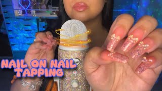 ASMR Nail on Nail Tapping✨🧡 No Talking