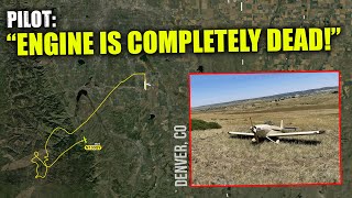 Aircraft LOSES POWER MID-AIR! Pilot safely lands plane in a field