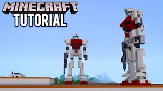 MINECRAFT : How To Build Gundam RGM-79GS GM Command Space Type