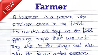 Farmer paragraph. A paragraph about farmer essay in english. Short essay  life of a farmer 150 word.