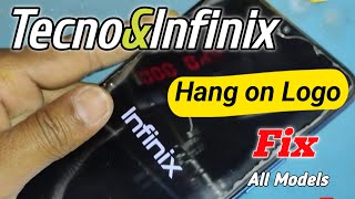 How to solve mobile logo stuck on the screen problem in tecno/infinix