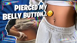 I GOT MY BELLY PIERCED *VLOG* !! I DIDN'T EXPECT THE PAIN...