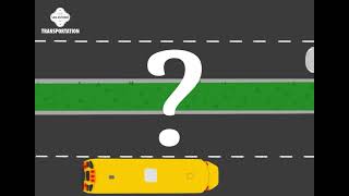 School Bus Scenario: What action does the car's driver take?