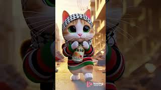 kucing palestina bertahan hidup #cat #shorts #kucingpalestina #funnycats #videoshort #fyp