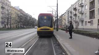 Tramwaje Warszawa 2024 Linia 24