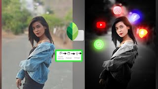 Snapseed Neon Glowing Social Apps photo editing tutorial ! Snapseed Photo Editing