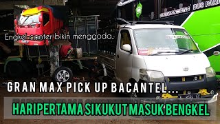 Memperbaiki selobor belakang.. Gran max pick up sikukut masuk bengkel🤭