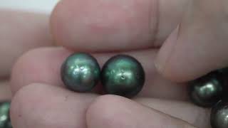 40pcs "Mid Luster" Green Mix 8-11mm - SR AA/A Quality Tahitian Pearl Auction LOT12 WP103