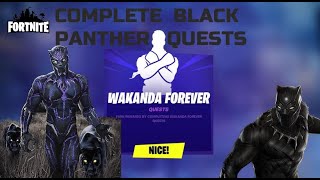 How To EASILY Complete all black panther quests -Fortnite (wakanda salute)