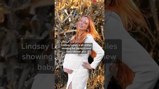 Lindsay Lohan is all smiles showing her bump in new baby shower pics #lindsaylohan #dwyanewade #news