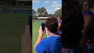 Patrick running out with the Bulldogs SANFL team 2022