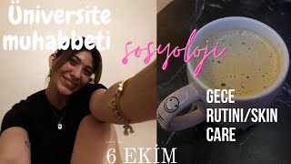 ÜNİVERSİTE SOHBETİ| sosyoloji, gece rutini💌