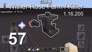 Minecraft Bedrock Tutorials(57) - How to build a Wither Rose Farm / Killer (1.16.200)