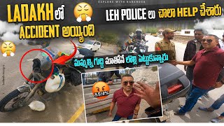 Ladakh Lo Accident ayyindi |Nibba driver  | they fought with us | all India ride | telugu Motovlogs