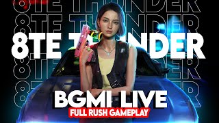 🔴 8TE THUNDER IS LIVE | NHI HOGE 7 CHICKEN😢 | BGMI #bgmi #bgmilive #pubg