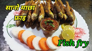 कुरुम कुरुम सानो माछा फ्राइ । small fish fry recipe । how to fry small fish । fish recipes