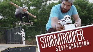 STAR WARS STORMTROOPER SKATEBOARDING!