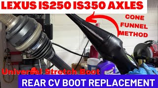 How to Replace CV Axle Boot on Lexus IS250 IS350 IS-F GS350 | Cone Universal Flex Stretch Boot