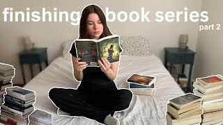 finishing book series that i’m in the middle of | reading vlog (part 2)