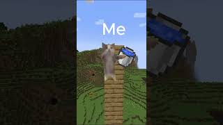 Cat memes trying water bucket clutch #minecraft #shorts #cat #memes