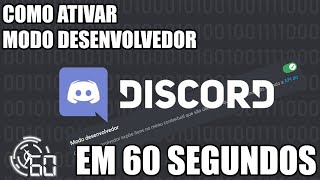 MODO DE DESENVOLVEDOR NO DISCORD EM 23 SEGUNDOS