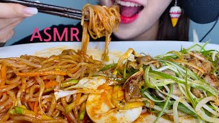 ASMR 쫄면+고기 꿀조합 먹방 SPICY NOODLE WITH BEEF MUKBANG МУКБАНГ EATINGSOUNDS