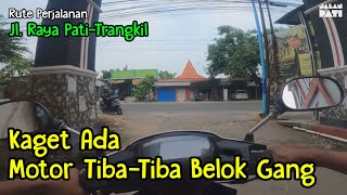 Kaget Ada Motor Tiba-Tiba Belok Gang