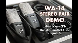 WA-14 Demo (Mono & Stereo) | Hear It On Drums, Piano, Organ, Acoustic & Electric Guitar