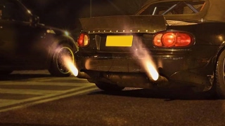 Steeeve's MX5 Turbo Having Fun | R35 GTR Exhaust on a Miata