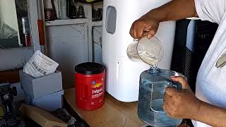 Collecting Drinkable Water from air using a Dehumidifier