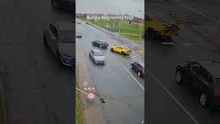 Mustang vs Dodge #mustang #ford #mustanggt #crash #dashcam #skills #dodge