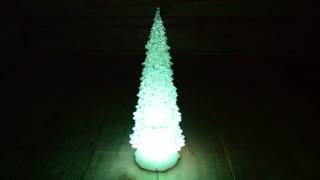 32cm Battery Operated Water Spinner Christmas Tree With Timer And Changing LED's