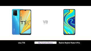 A Detailed Comparison of vivo T1X VS Redmi Redmi Note 9 Pro | My Smart Choice