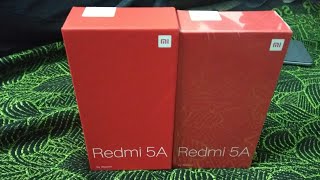 Unboxing Redmi 5A Gold and Dark Grey color