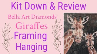 Diamond Painting Bella Art Diamonds Kit Down & Review - with framing and hanging!